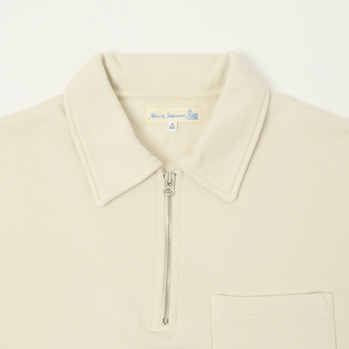 Merz b. Schwanen Quarter Zip Sweatshirt - Nature