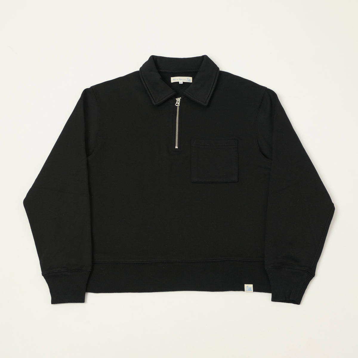 Merz b. Schwanen Quarter Zip Sweatshirt - Deep Black