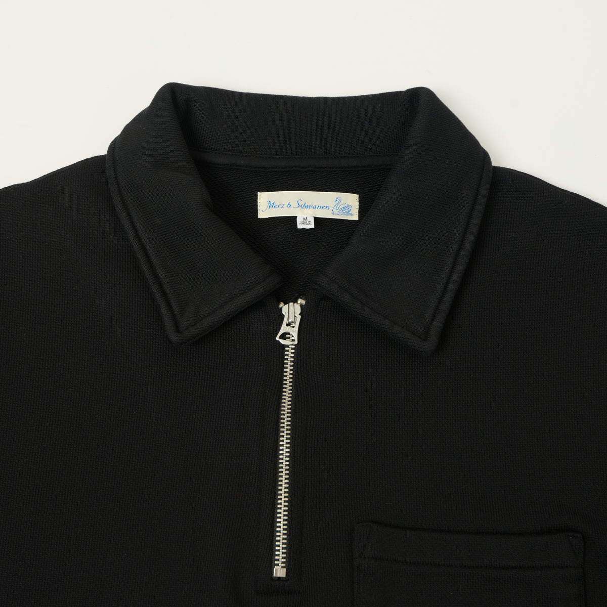 Merz b. Schwanen Quarter Zip Sweatshirt - Deep Black