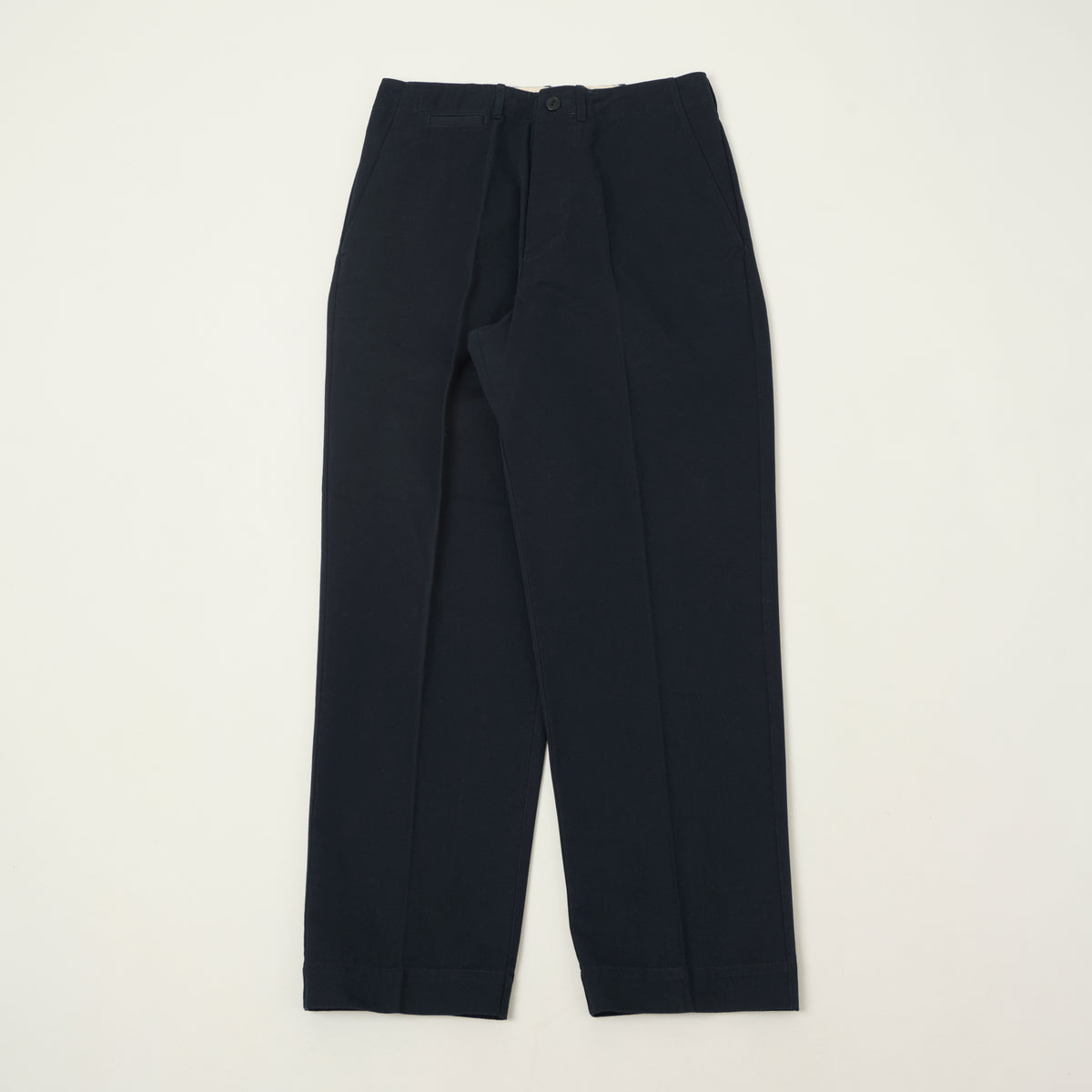 Merz b. Schwanen Organic Cotton Twill Chinos - Dark Navy