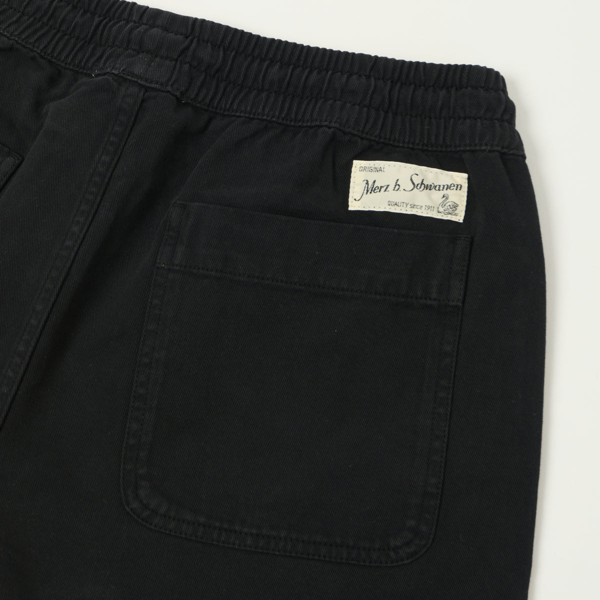 Merz b. Schwanen Cotton Twill Shorts - Deep Black