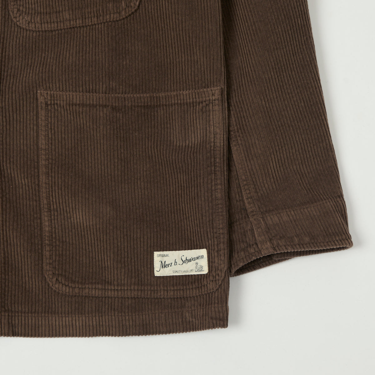 Merz b. Schwanen Corduroy Chore Jacket - Chocolate