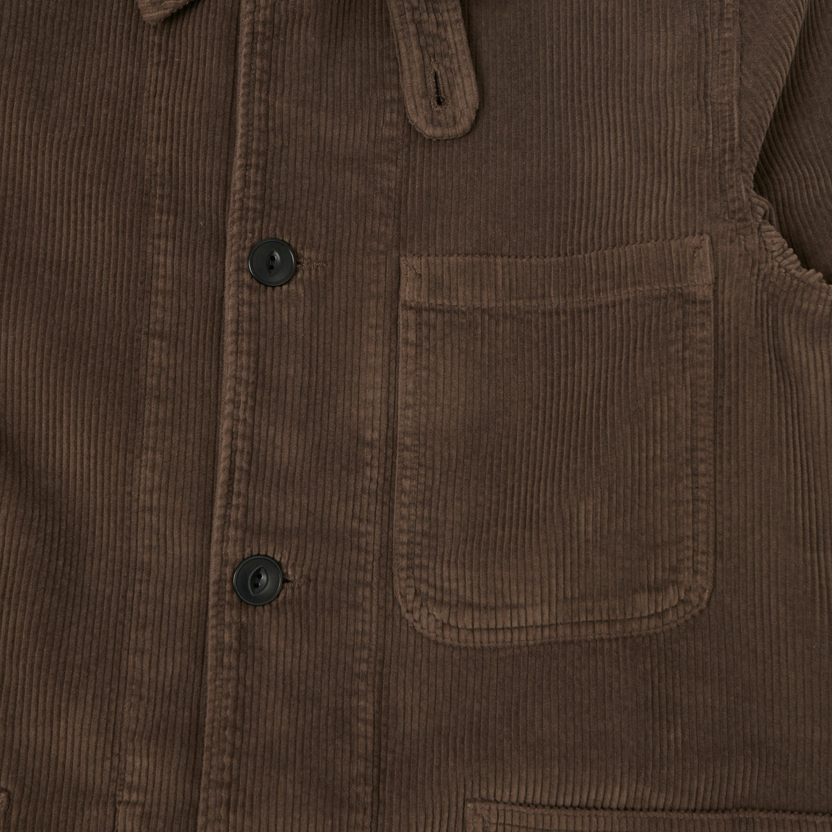 Merz b. Schwanen Corduroy Chore Jacket - Chocolate