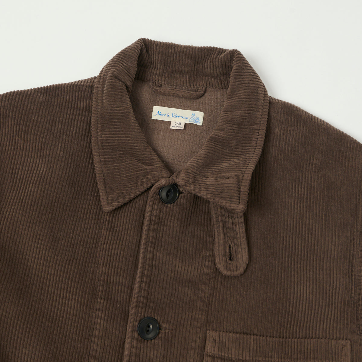 Merz b. Schwanen Corduroy Chore Jacket - Chocolate