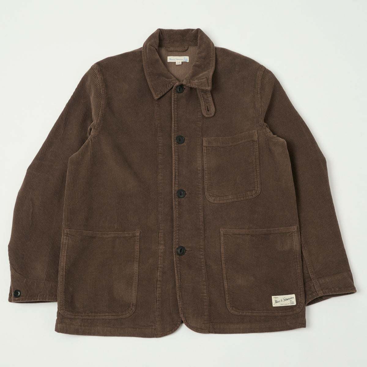Merz b. Schwanen Corduroy Chore Jacket - Chocolate