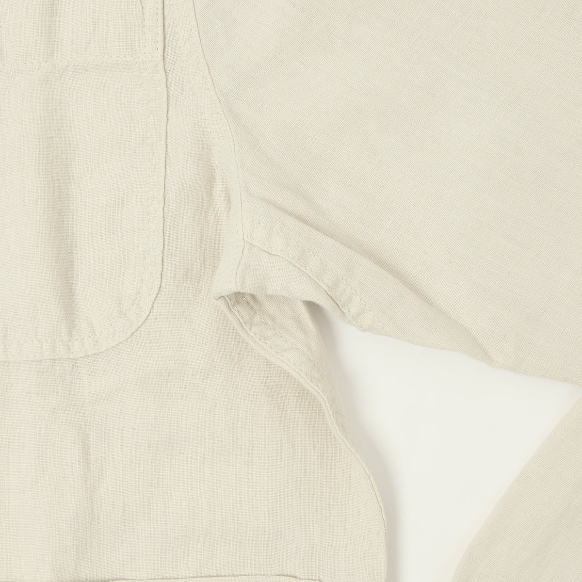 Merz b. Schwanen Workers Linen Jacket - Light Stone