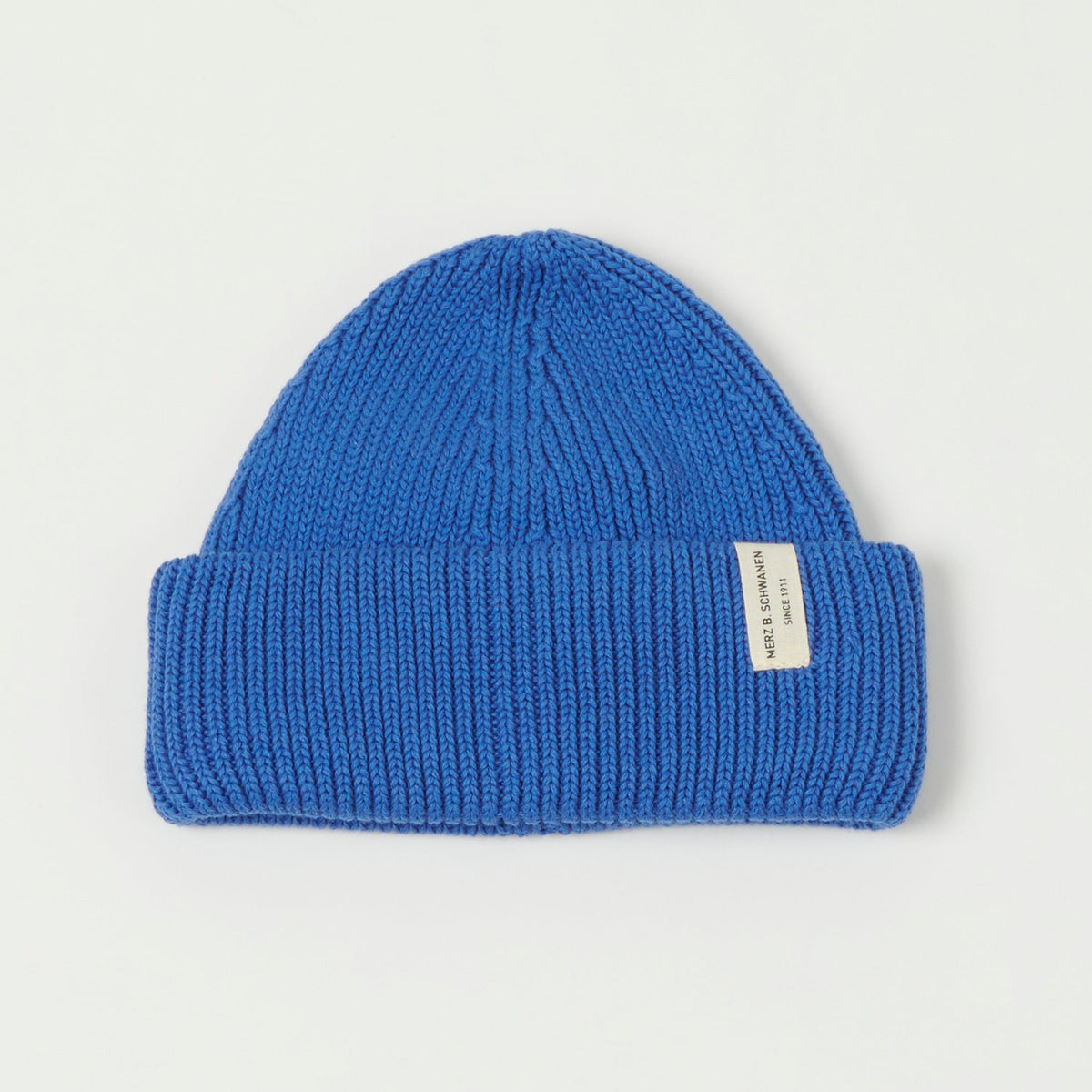 Merz b. Schwanen KBN01 Plant Based  Watch Cap - Washed Blue