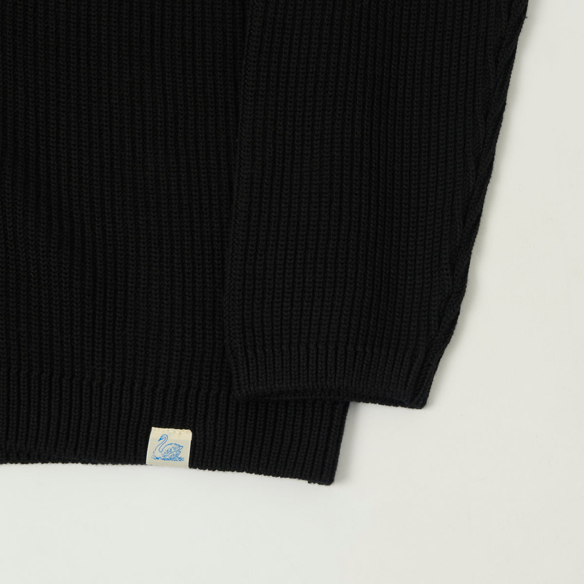 Merz b. Schwanen Button Up Knit Shirt - Deep Black
