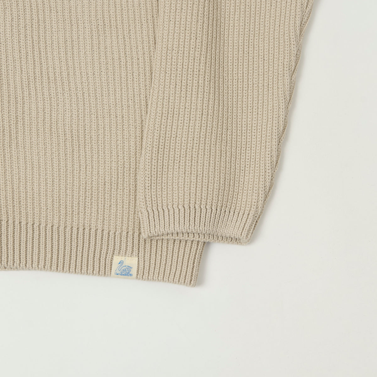 Merz b. Schwanen Button Up Knit Shirt - Sand