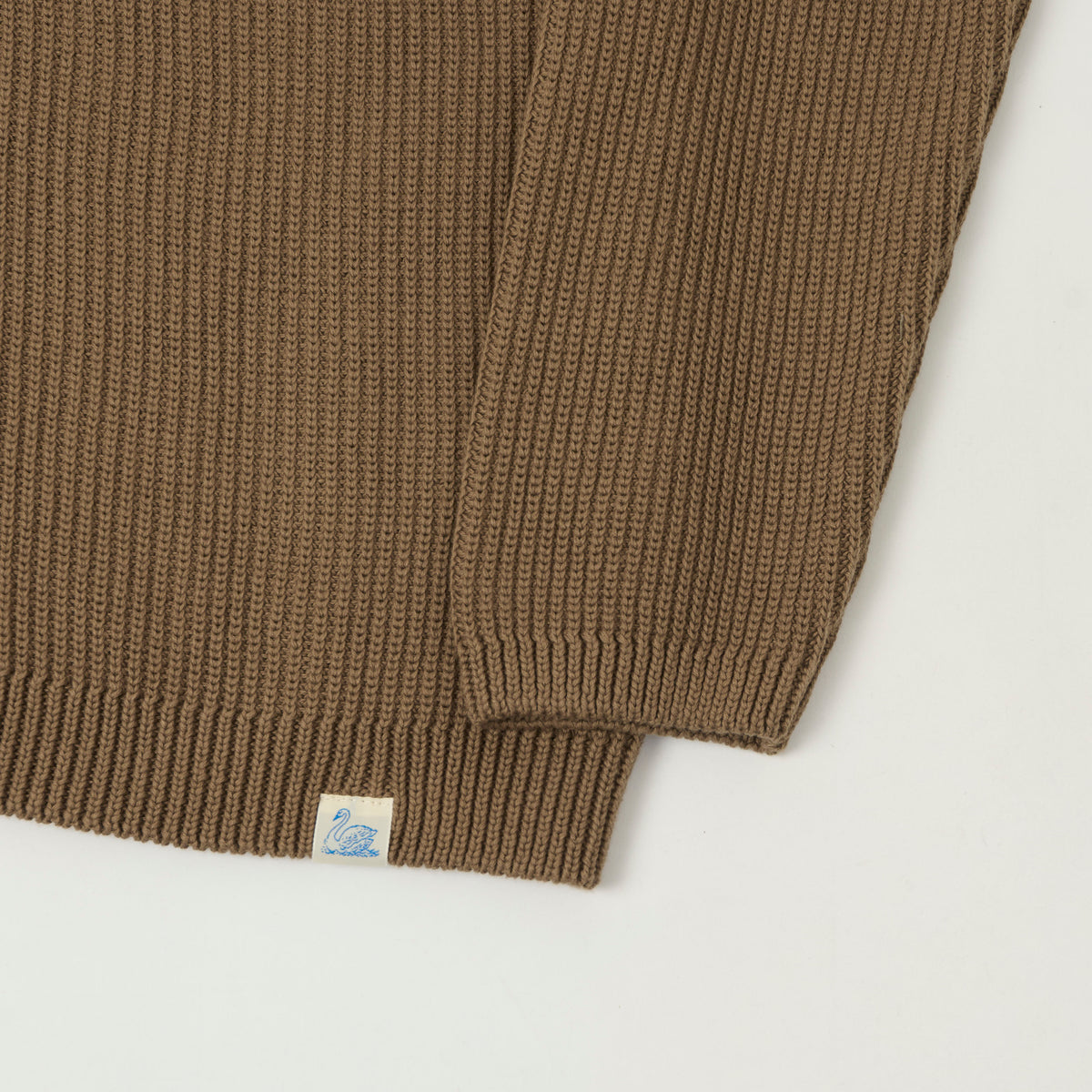 Merz b. Schwanen Button Up Knit Shirt - Grain