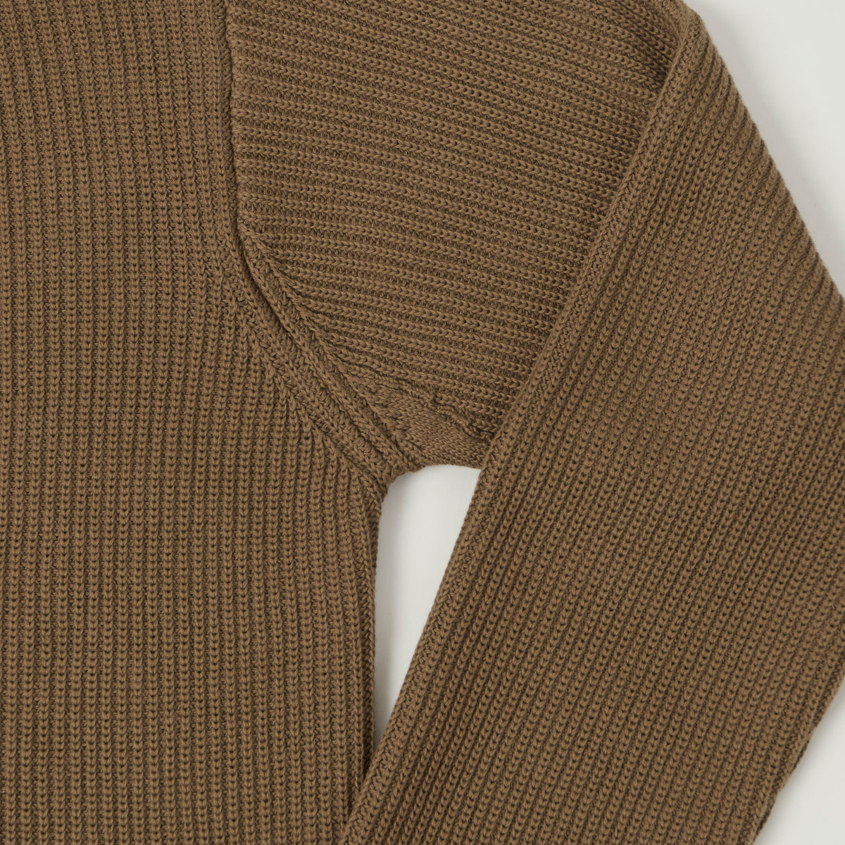 Merz b. Schwanen Button Up Knit Shirt - Grain