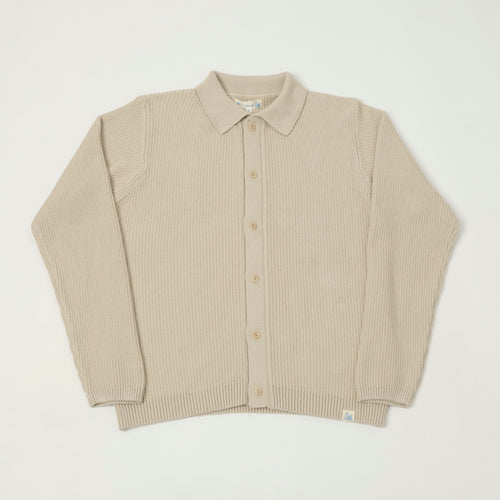 Merz b. Schwanen Button Up Knit Shirt - Sand