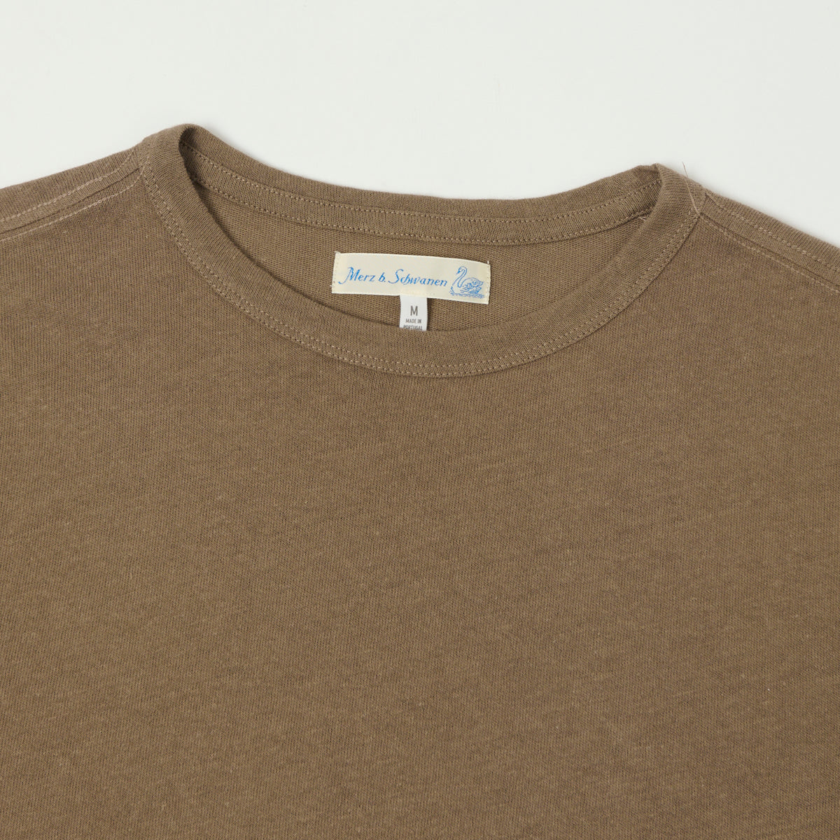 Merz b. Schwanen Linen & Organic Cotton T-shirt - Faded Grain