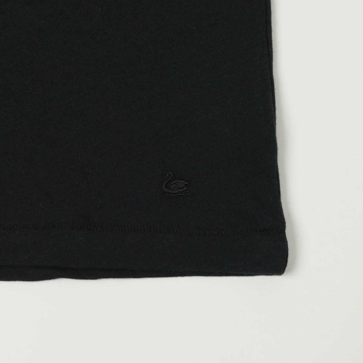 Merz b. Schwanen Linen & Organic Cotton T-Shirt - Deep Black