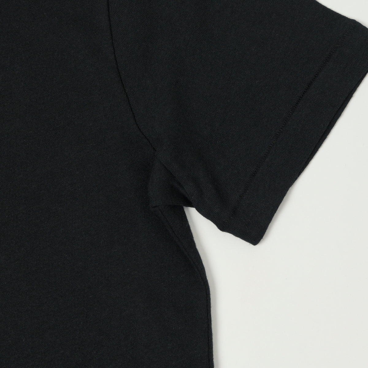 Merz b. Schwanen Linen & Organic Cotton T-Shirt - Deep Black
