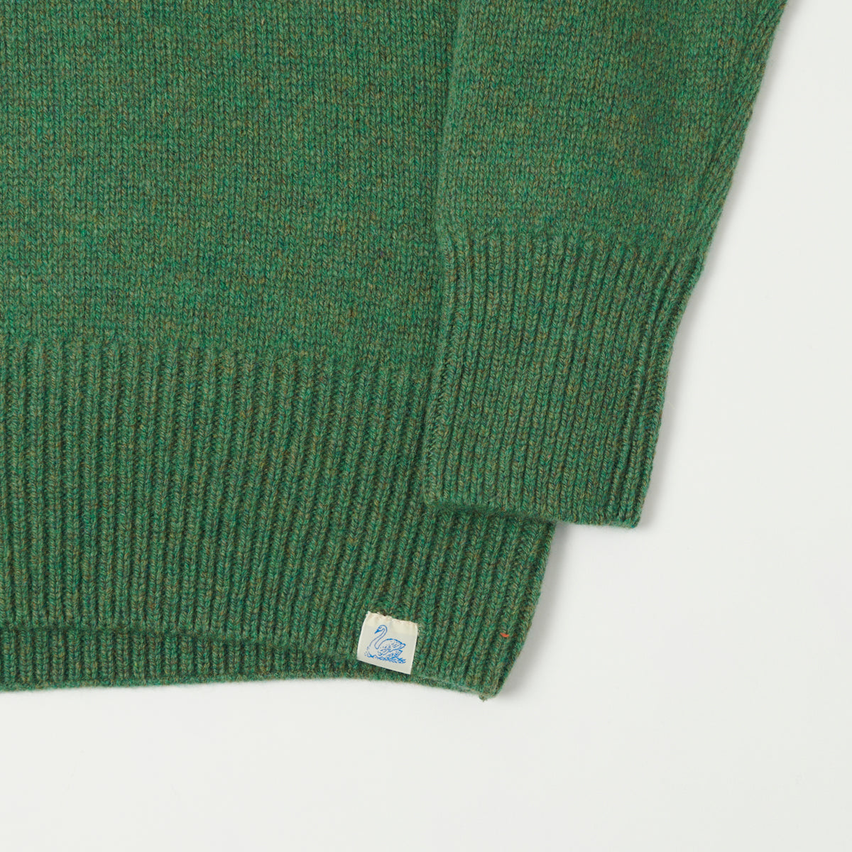 Merz b. Schwanen Wool Cashmere Knit Pullover - Moss Green