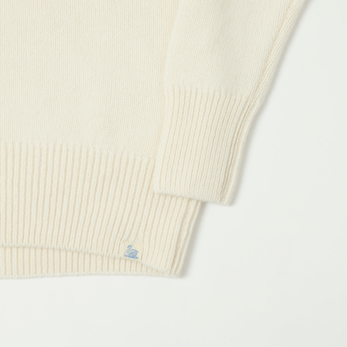 Merz b. Schwanen Wool Cashmere Knit Pullover - Nature