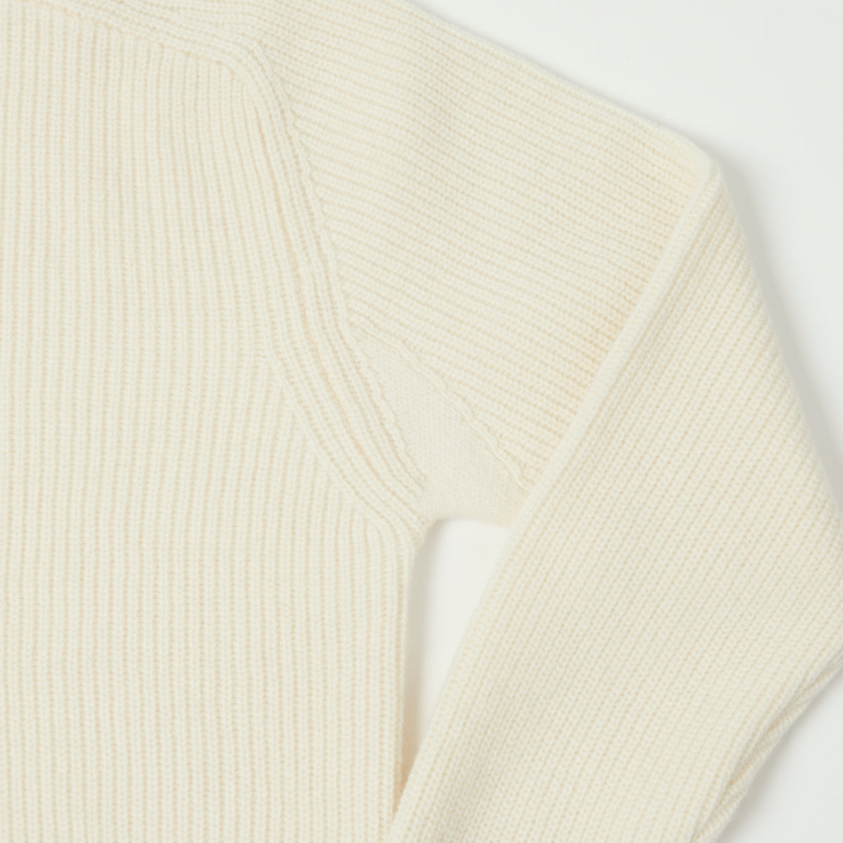 Merz b. Schwanen Wool Cashmere Ribbed Knit Pullover - Nature
