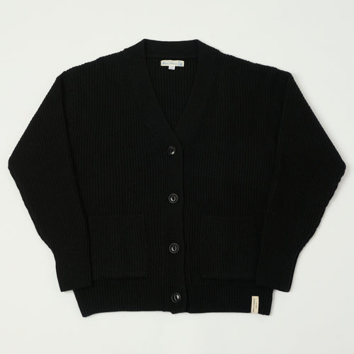 Merz b. Schwanen Merino Wool Cardigan - Deep Black