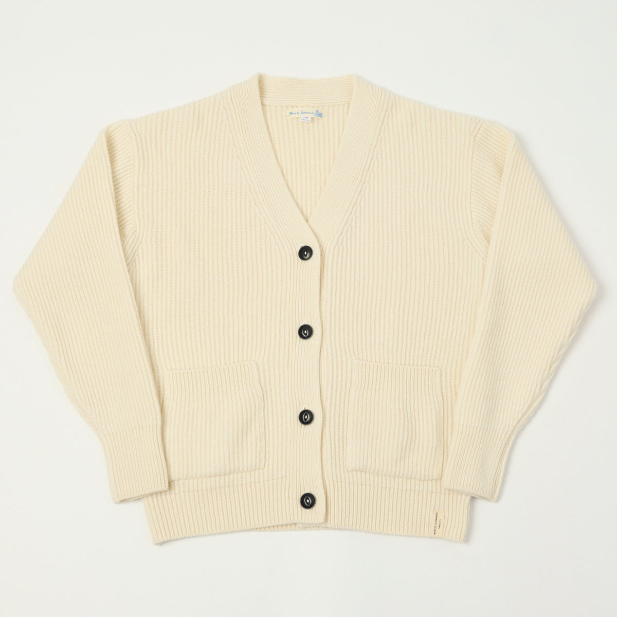 Merz b. Schwanen Merino Wool Cardigan - Nature