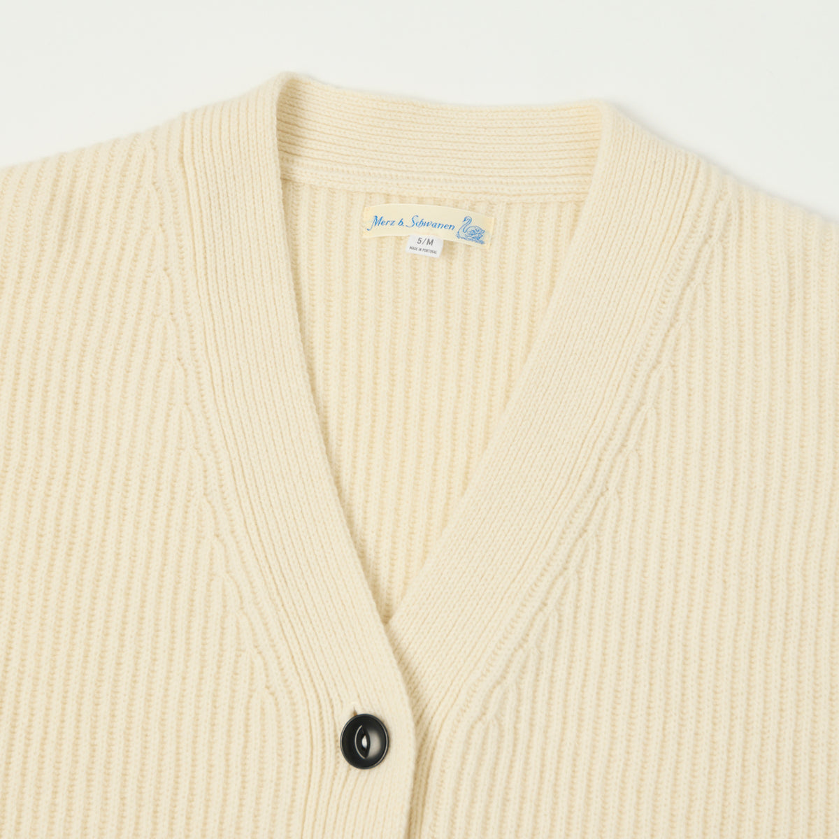 Merz b. Schwanen Merino Wool Cardigan - Nature