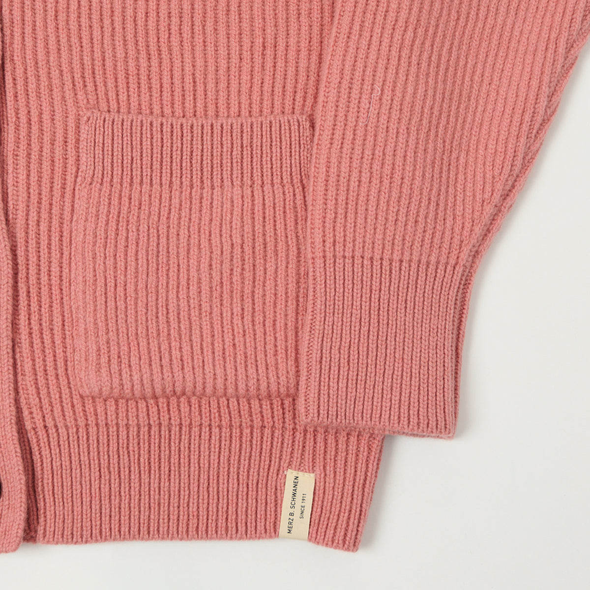 Merz b. Schwanen Merino Wool Cardigan - Rosewood