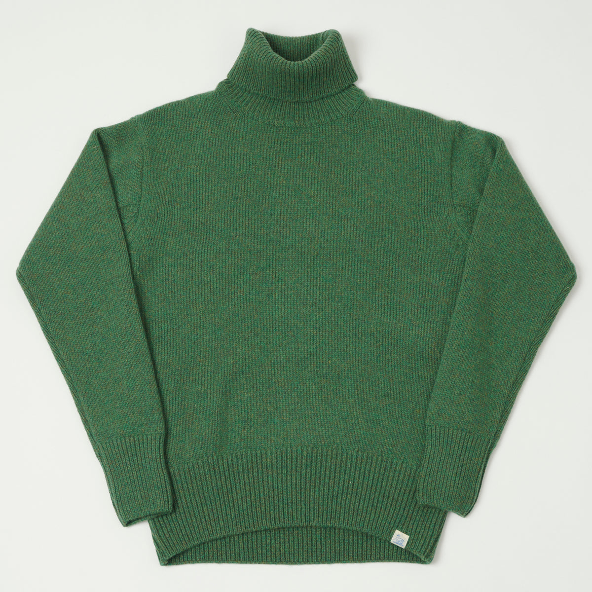 Merz b. Schwanen Wool Cashmere Knit Turtleneck - Moss Green