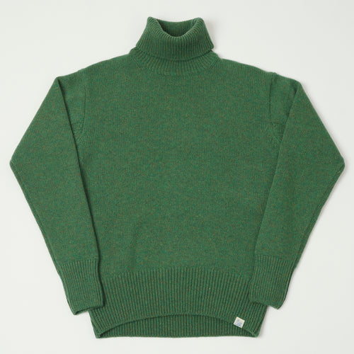 Merz b. Schwanen Wool Cashmere Knit Turtleneck - Moss Green