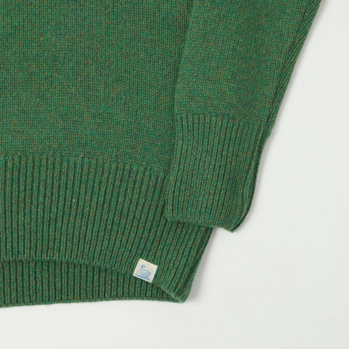 Merz b. Schwanen Wool Cashmere Knit Turtleneck - Moss Green