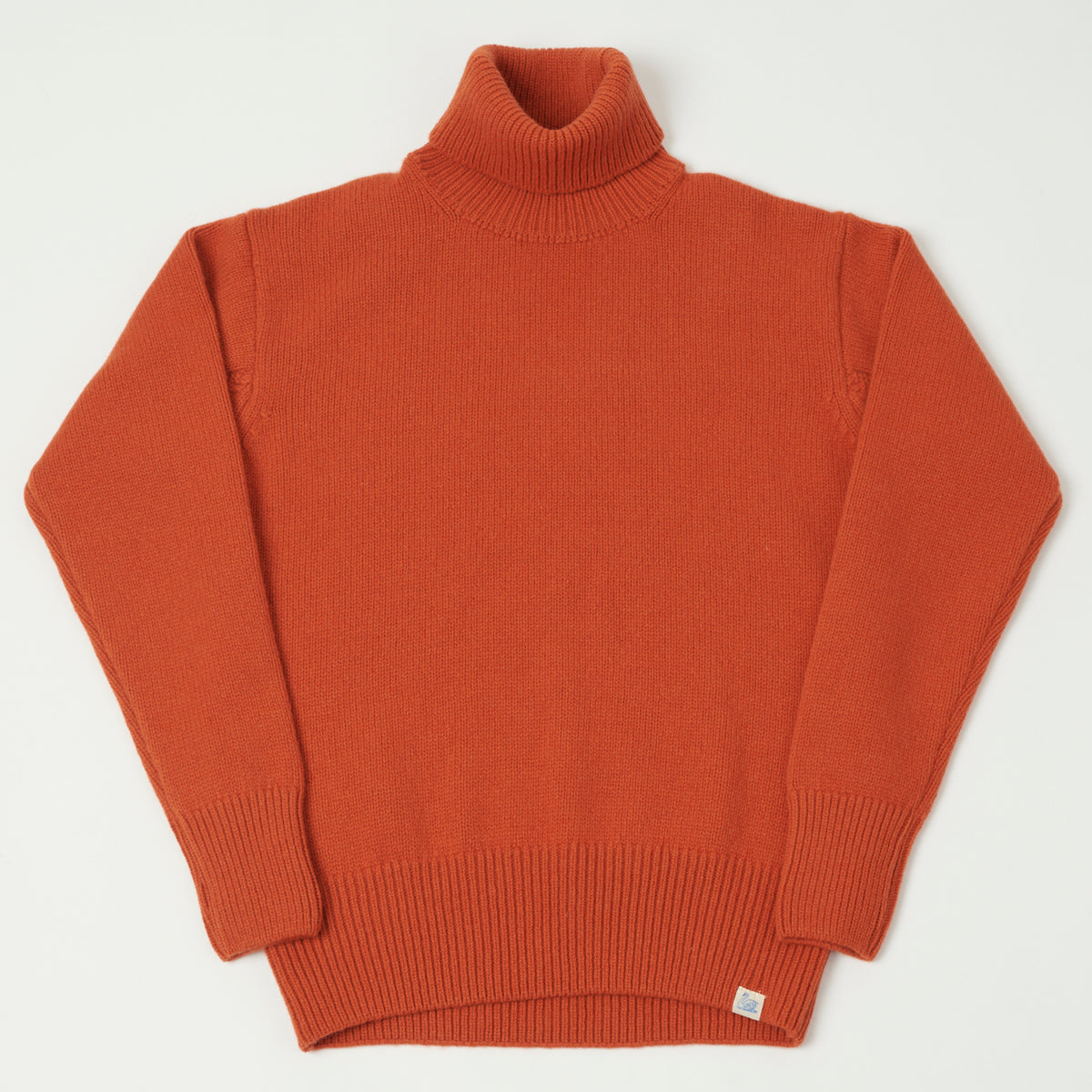 Merz b. Schwanen Wool Cashmere Knit Turtleneck - Rust