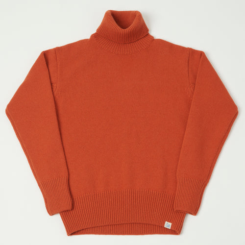 Merz b. Schwanen Wool Cashmere Knit Turtleneck - Rust