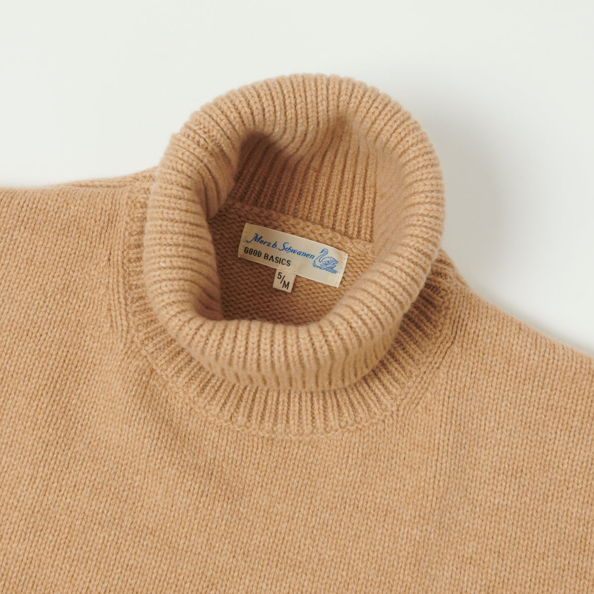 Merz b. Schwanen Wool Cashmere Knit Turtleneck - Toffee