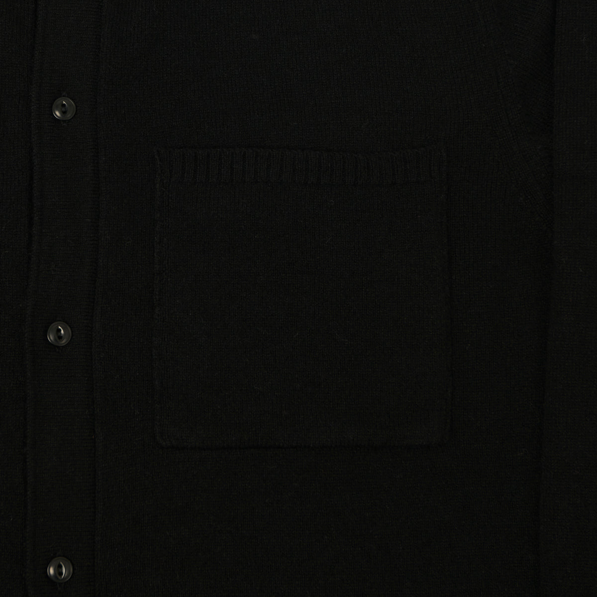 Merz b. Schwanen Merino Wool Long Sleeve Shirt - Deep Black