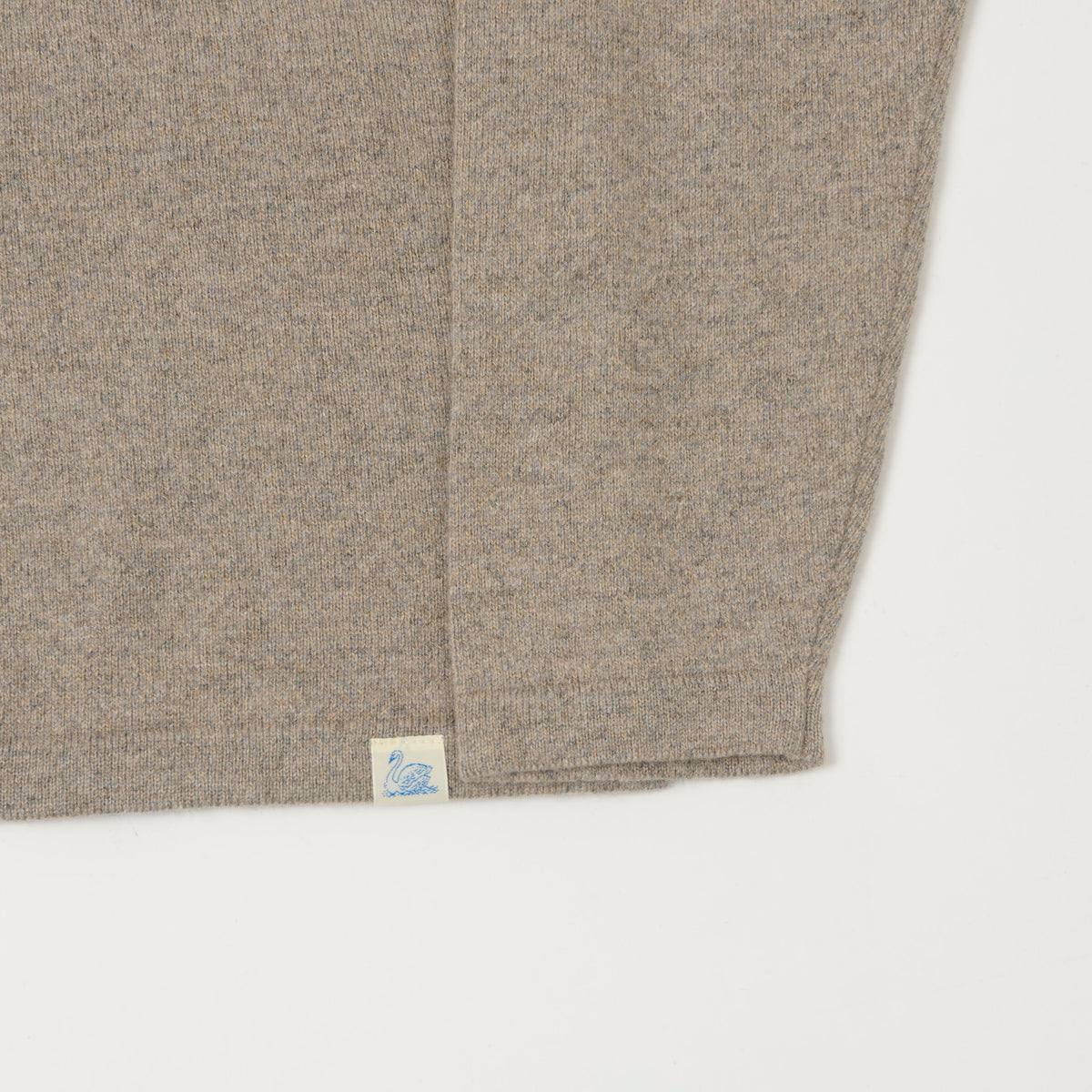 Merz b. Schwanen Merino Long Sleeve Shirt - Faded Grain