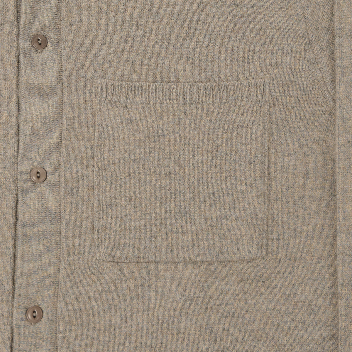 Merz b. Schwanen Merino Long Sleeve Shirt - Faded Grain