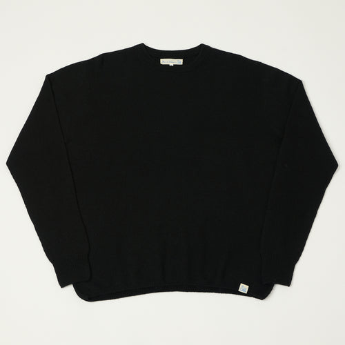 Merz b. Schwanen Lightweight Wool-Silk-Cashmere Sweater - Deep Black