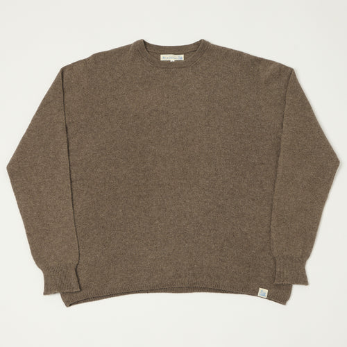 Merz b. Schwanen Lightweight Wool-Silk-Cashmere Sweater - Grain