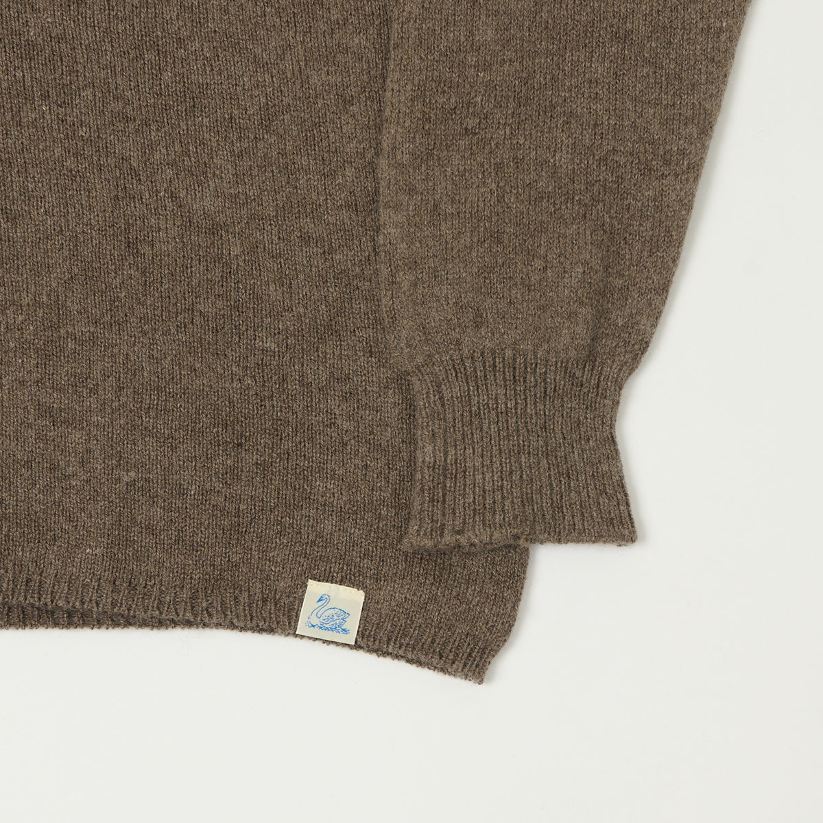 Merz b. Schwanen Lightweight Wool-Silk-Cashmere Sweater - Grain