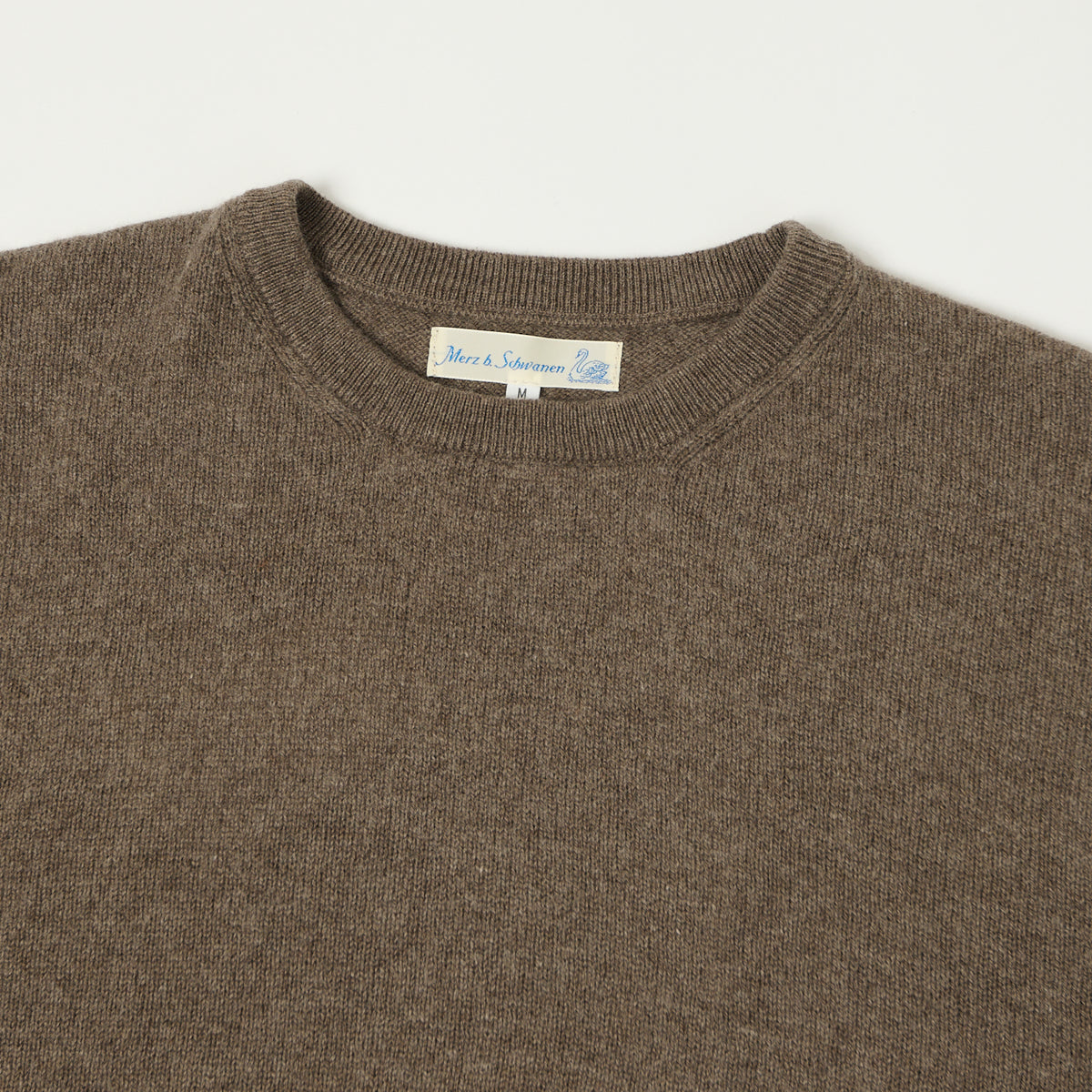 Merz b. Schwanen Lightweight Wool-Silk-Cashmere Sweater - Grain