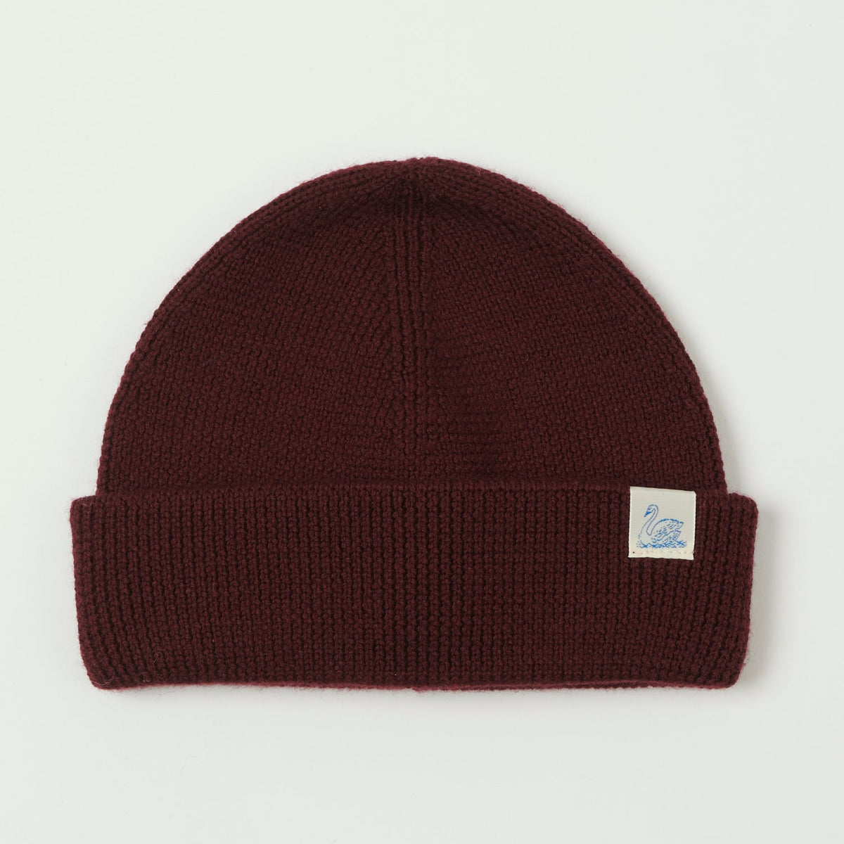 Merz b. Schwanen Classic Wool Beanie - Burgundy