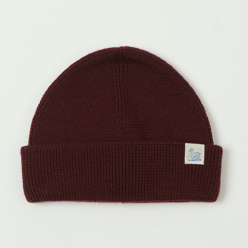 Merz b. Schwanen Classic Wool Beanie - Burgundy