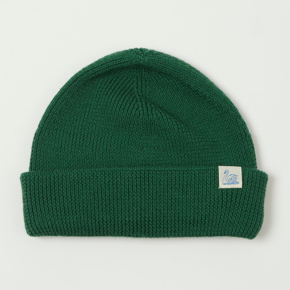 Merz b. Schwanen Classic Wool Beanie - Moss Green