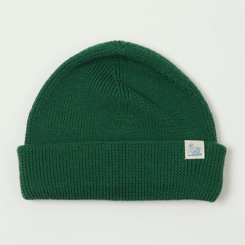 Merz b. Schwanen Classic Wool Beanie - Moss Green