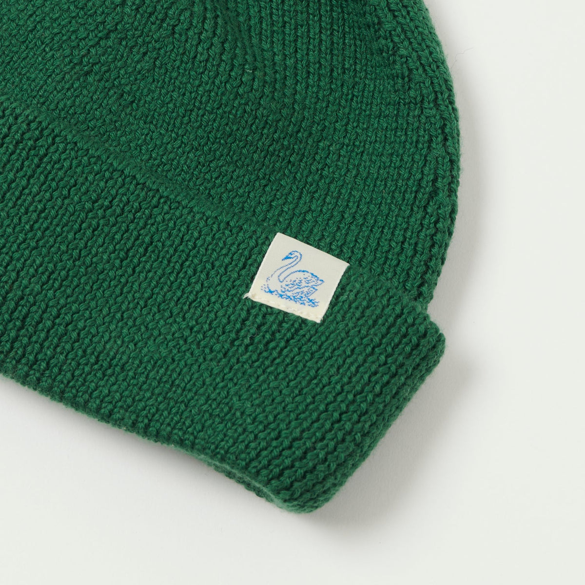 Merz b. Schwanen Classic Wool Beanie - Moss Green