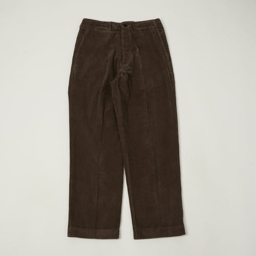 Merz b. Schwanen Organic Cotton Corduroy Chinos - Chocolate