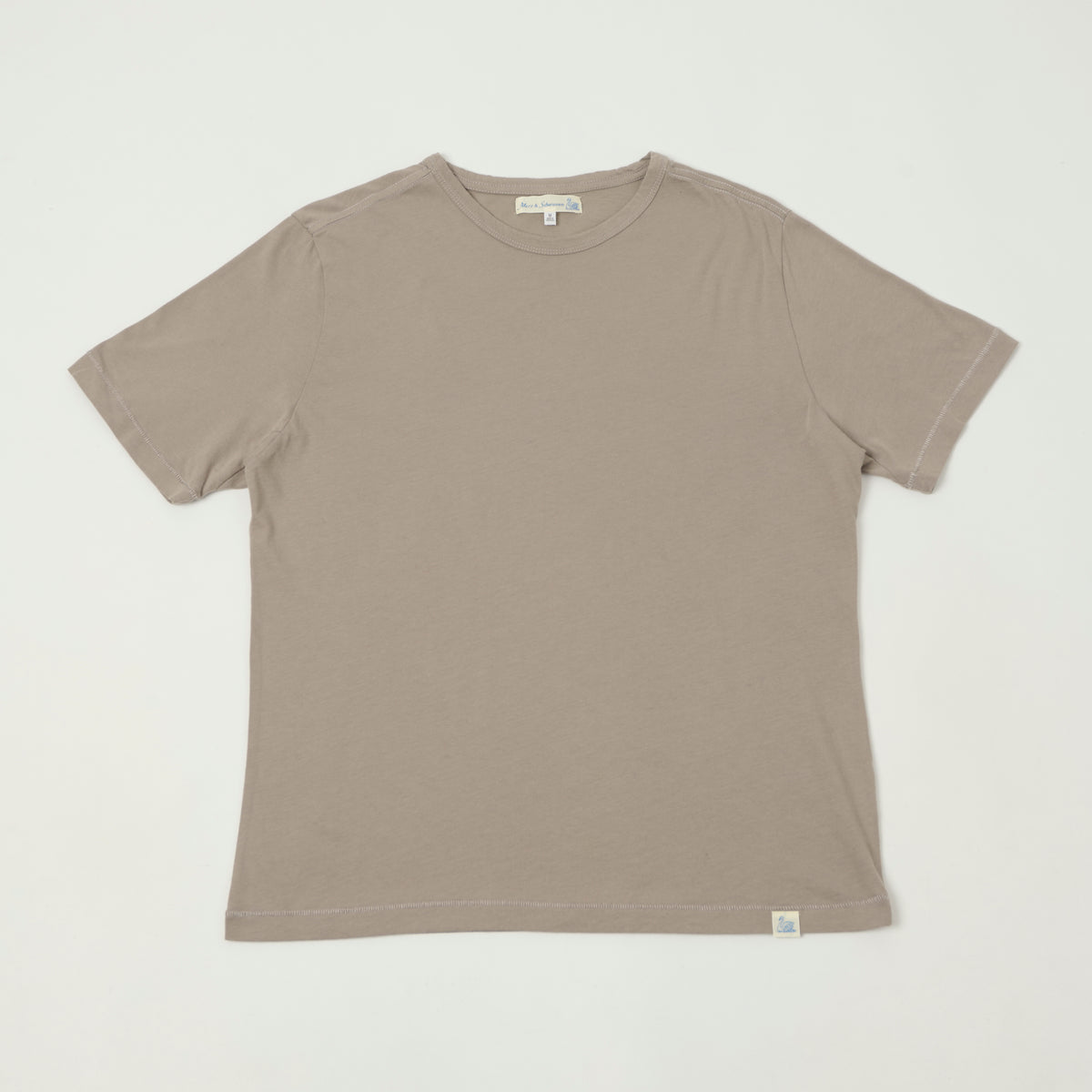Merz b. Schwanen Pima Cotton T-Shirt - Faded Grain