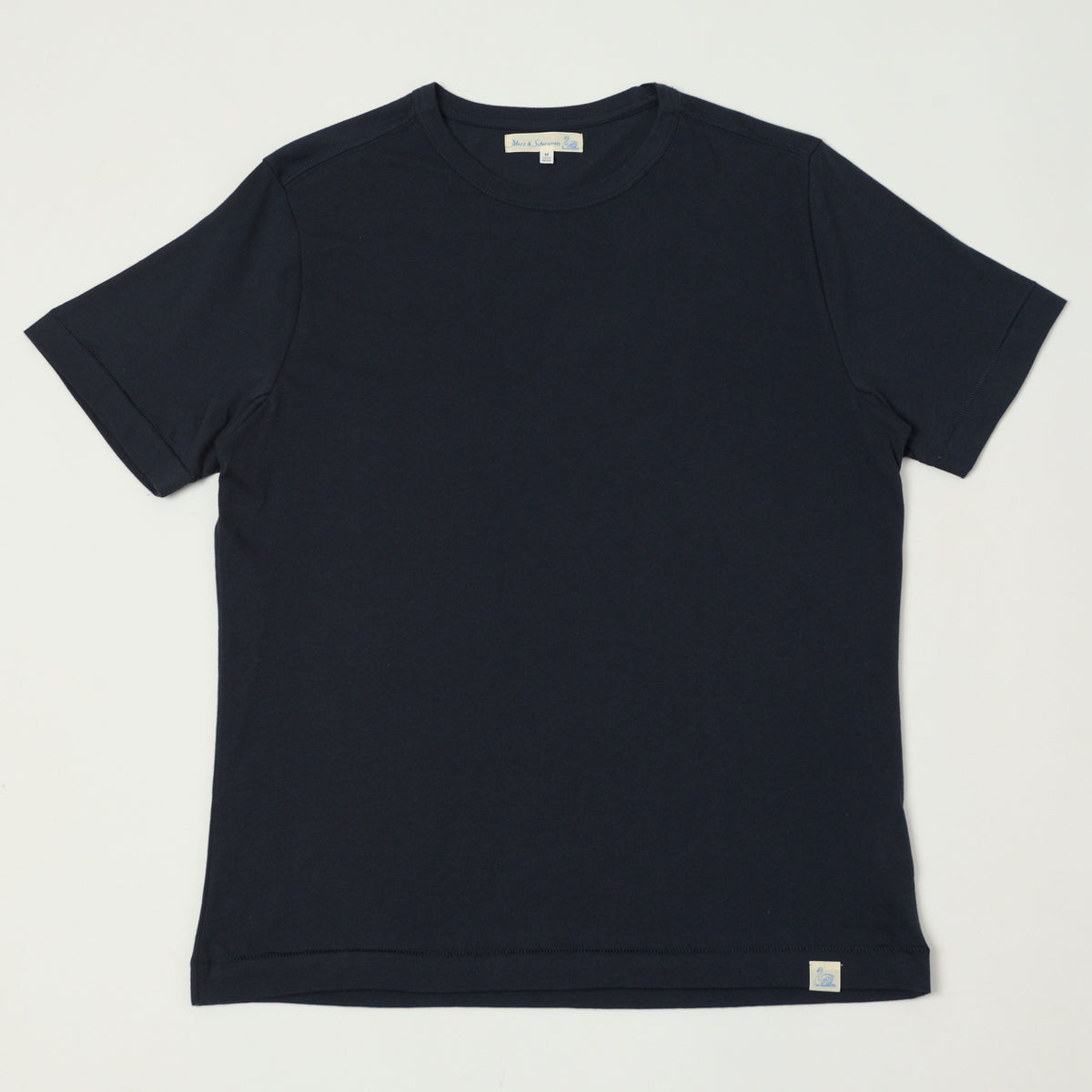 Merz b. Schwanen Pima Cotton T-Shirt - Dark Navy