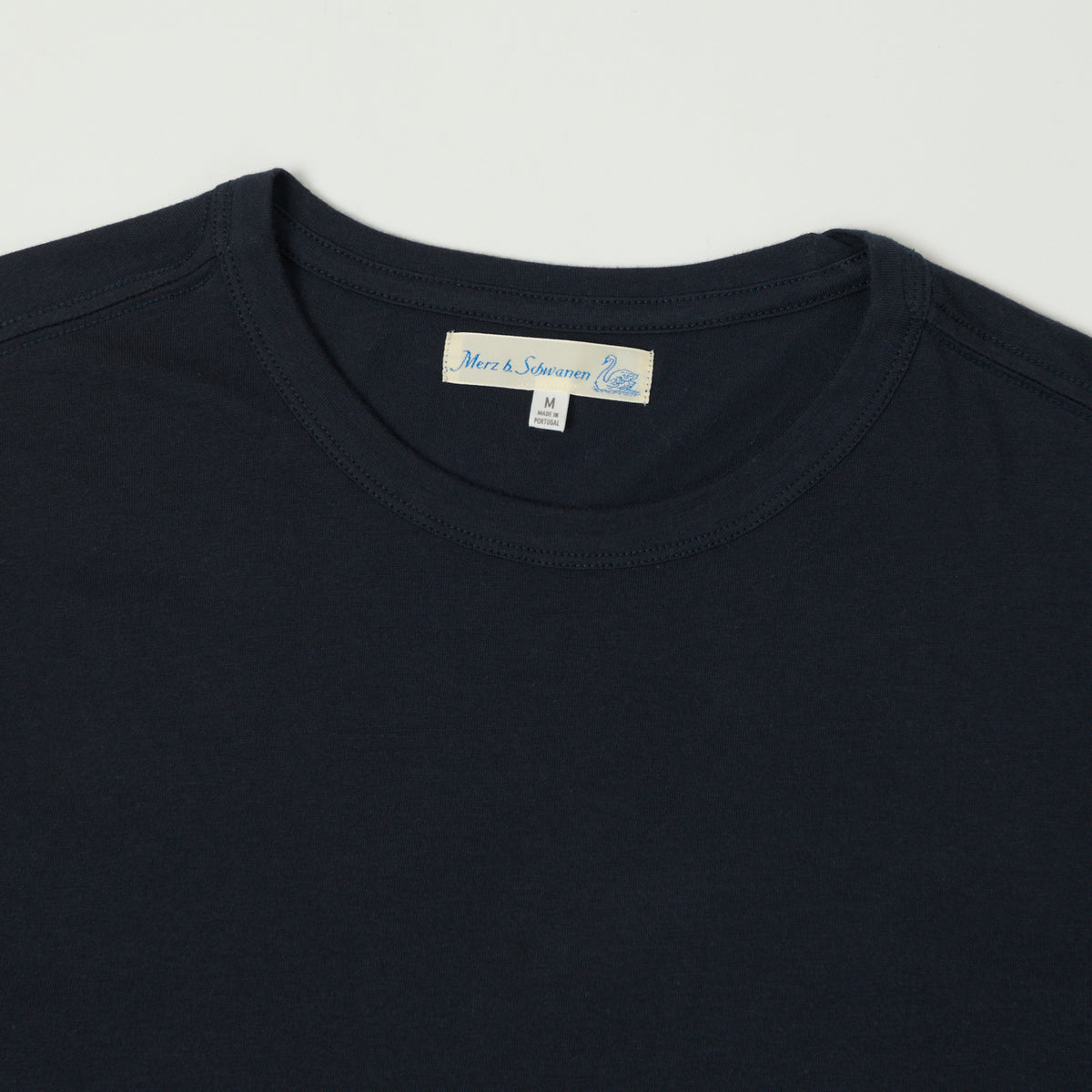 Merz b. Schwanen Pima Cotton T-Shirt - Dark Navy