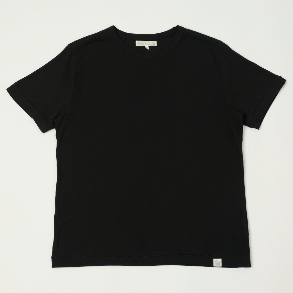 Merz b. Schwanen Pima Cotton T-Shirt - Deep Black