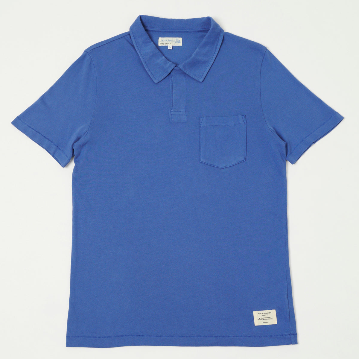 Merz b. Schwanen Classic Polo Shirt - Vintage Blue